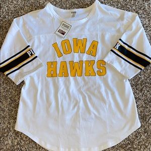 PINK Iowa Hawkeyes Jersey NWT! ✨